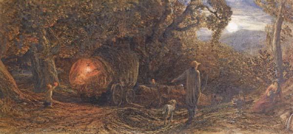 Samuel Palmer A Wagoner Returning Home